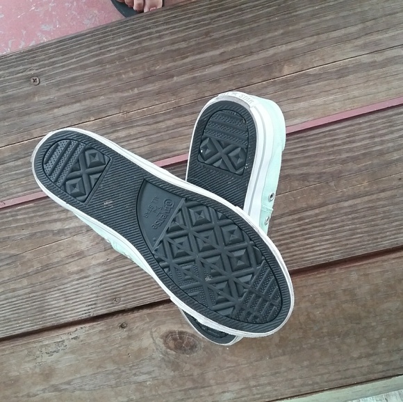 Converse Mint Green Sneakers Size 5 - Picture 5 of 7